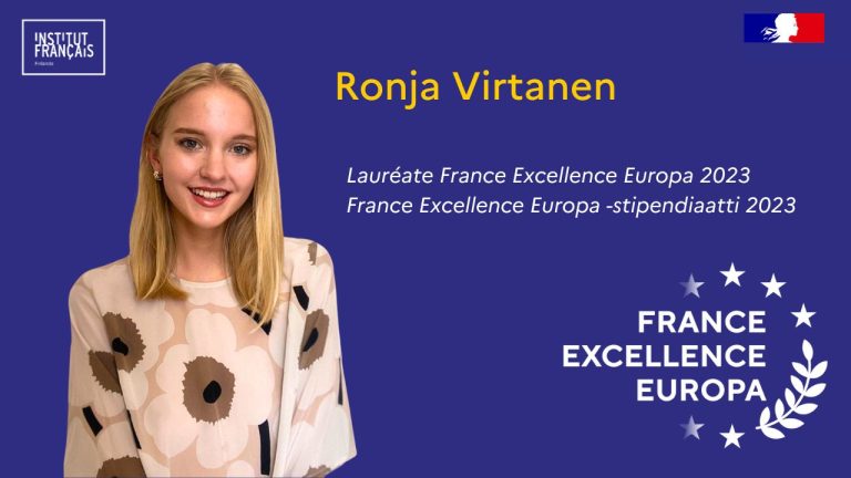 Vuoden 2023 France Excellence Europa -stipendiaatti: Ronja Virtanen