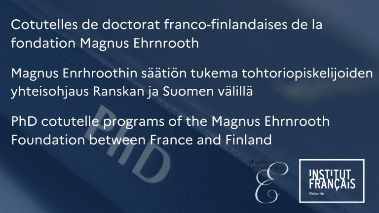 Tohtoriopiskelijoiden yhteisohjaus Ranskan ja Suomen välillä