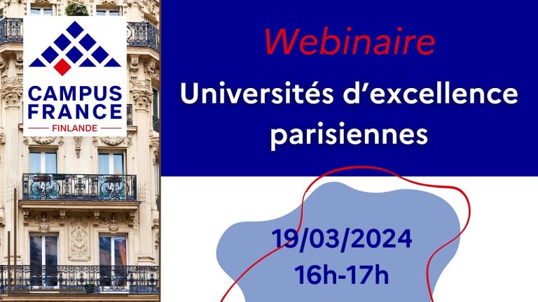 Webinaari: ”Universités d’excellence parisiennes”