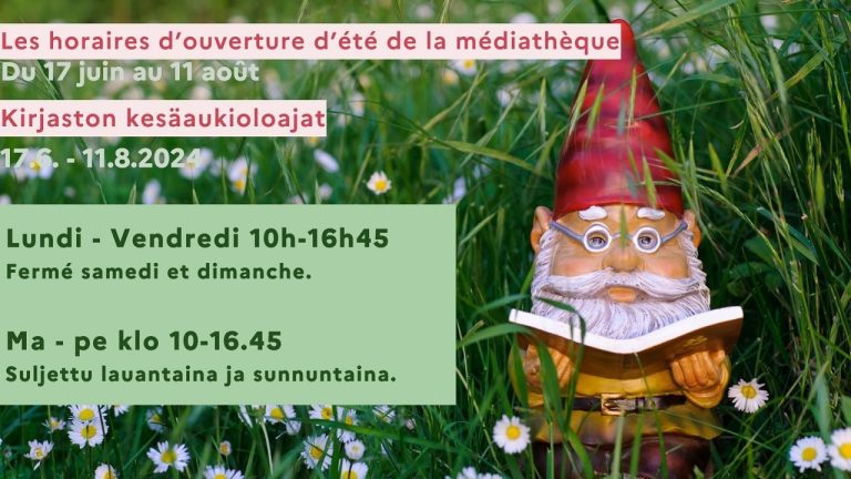 Kirjaston kesäaukioloajat