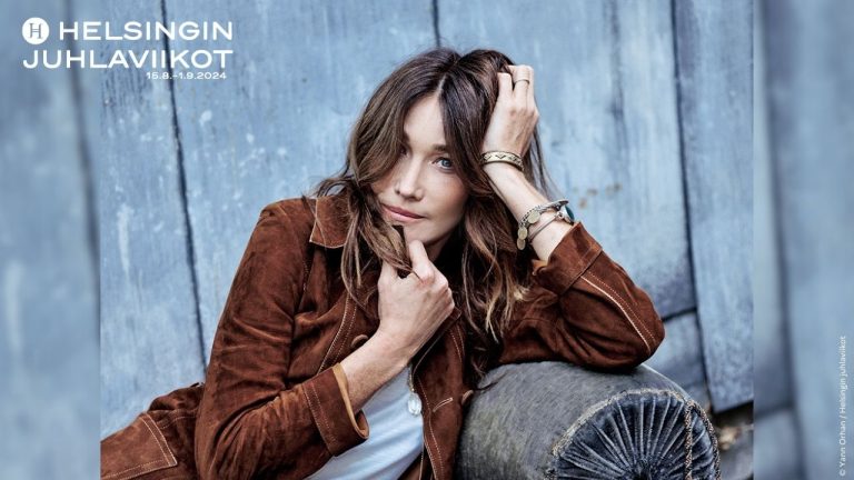 Carla Bruni Helsingin juhlaviikoilla