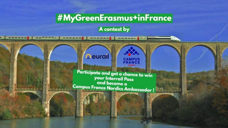 Voita ilmainen Interrail-passi #MyGreenErasmusInFrance-kilpailussa!