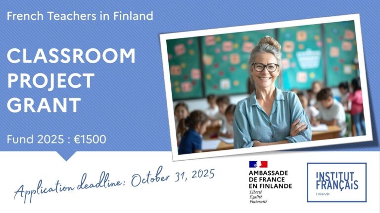 Classroom Project Grant – €1,500