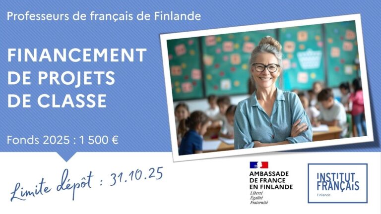 Soutien aux projets de classe – 1 500 €